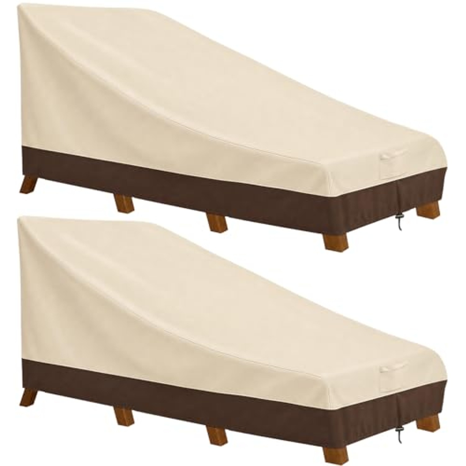 Waterproof Chaise Lounge Cover 2-Pack, 600D Oxford Patio Lounger Covers, an outdoor furniture cover from American Custom Cover