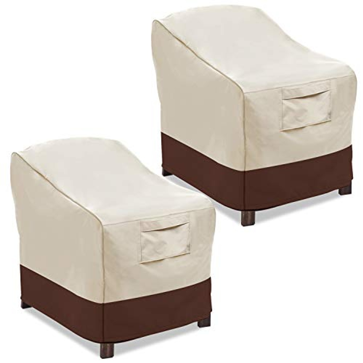Vailge Waterproof Patio Dining Chair Covers (2 Pack, Large)