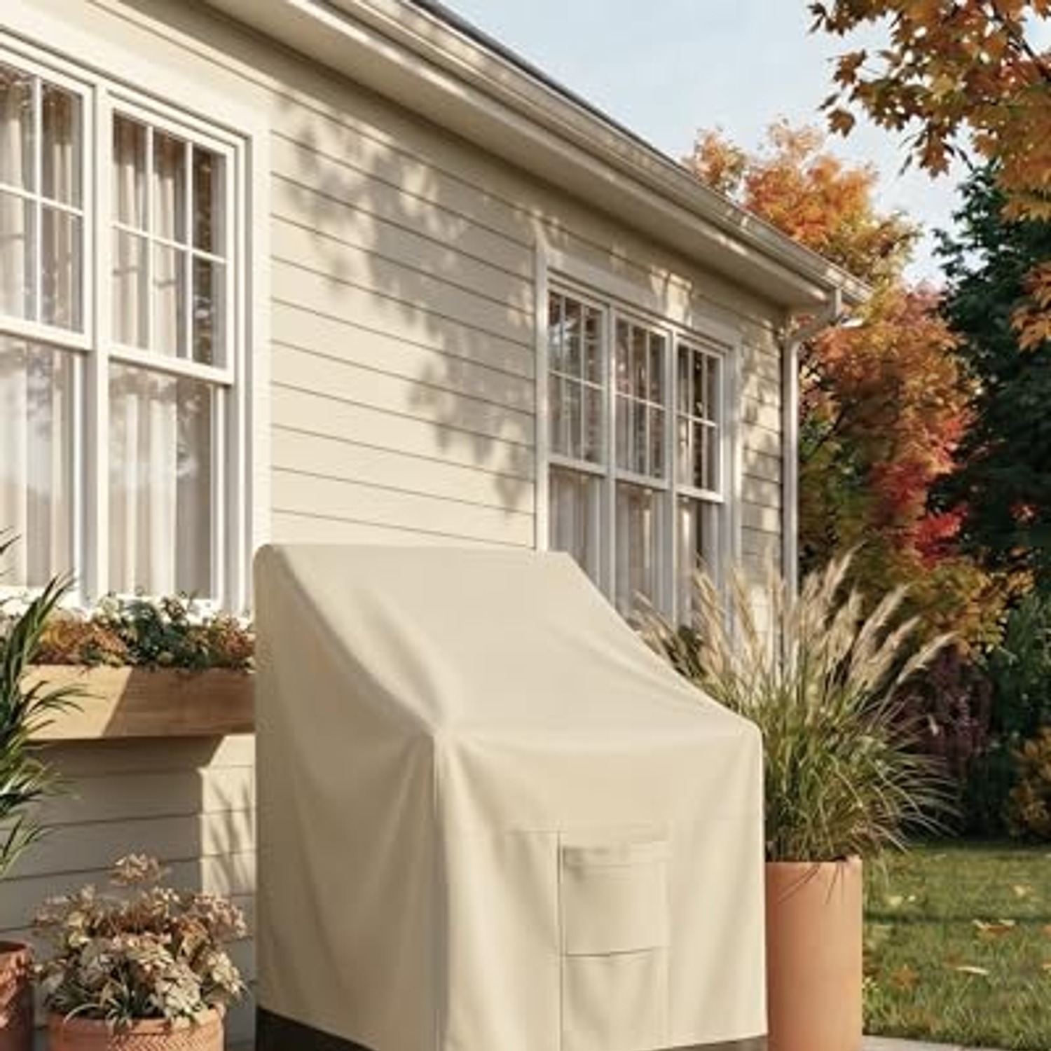 Stackable Patio Chair Cover (Fits 4-6 Stacked Chairs): image 7