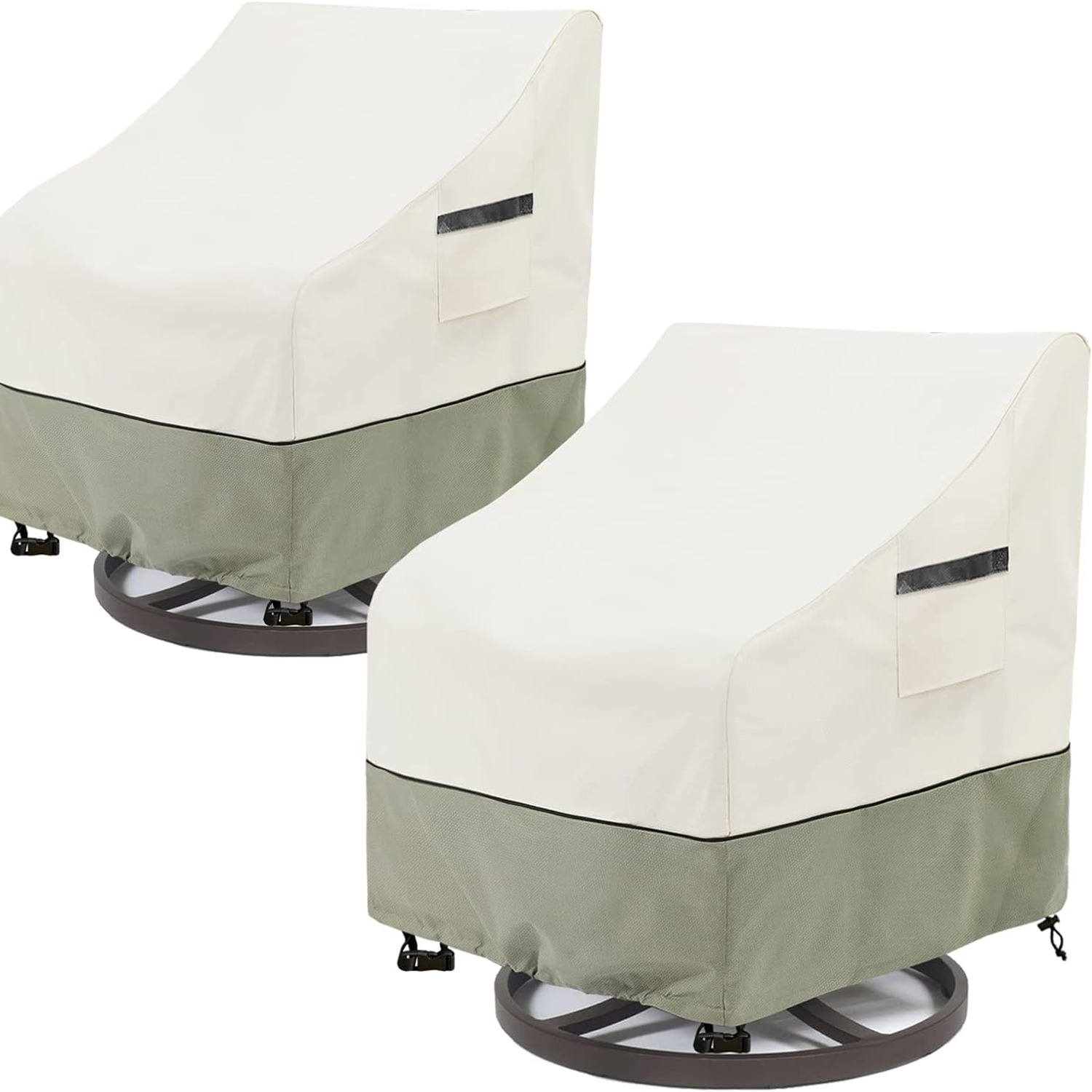 Outdoor Swivel Chair Covers 2 Pack