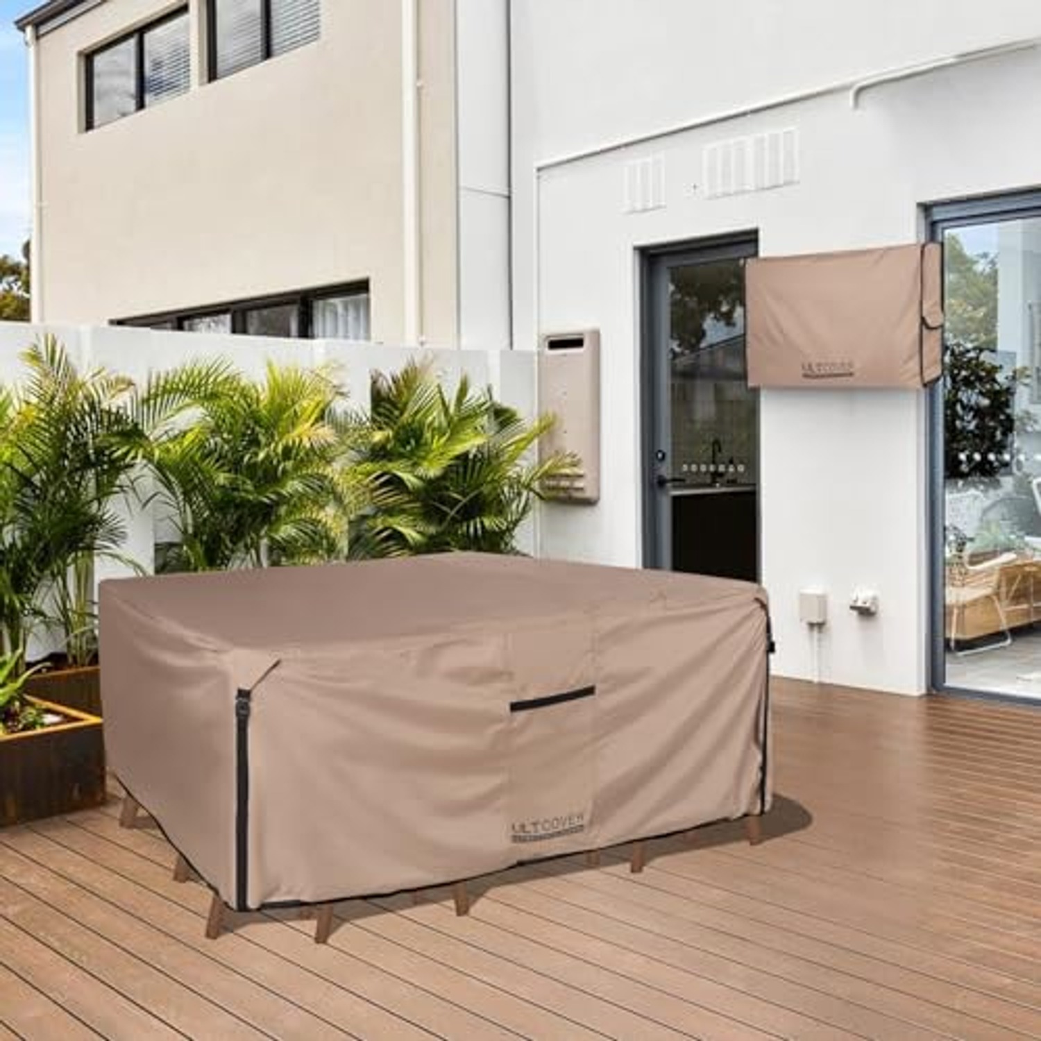 ULTCOVER Rectangular Patio Table Set Cover 88 x 62 in: image 6