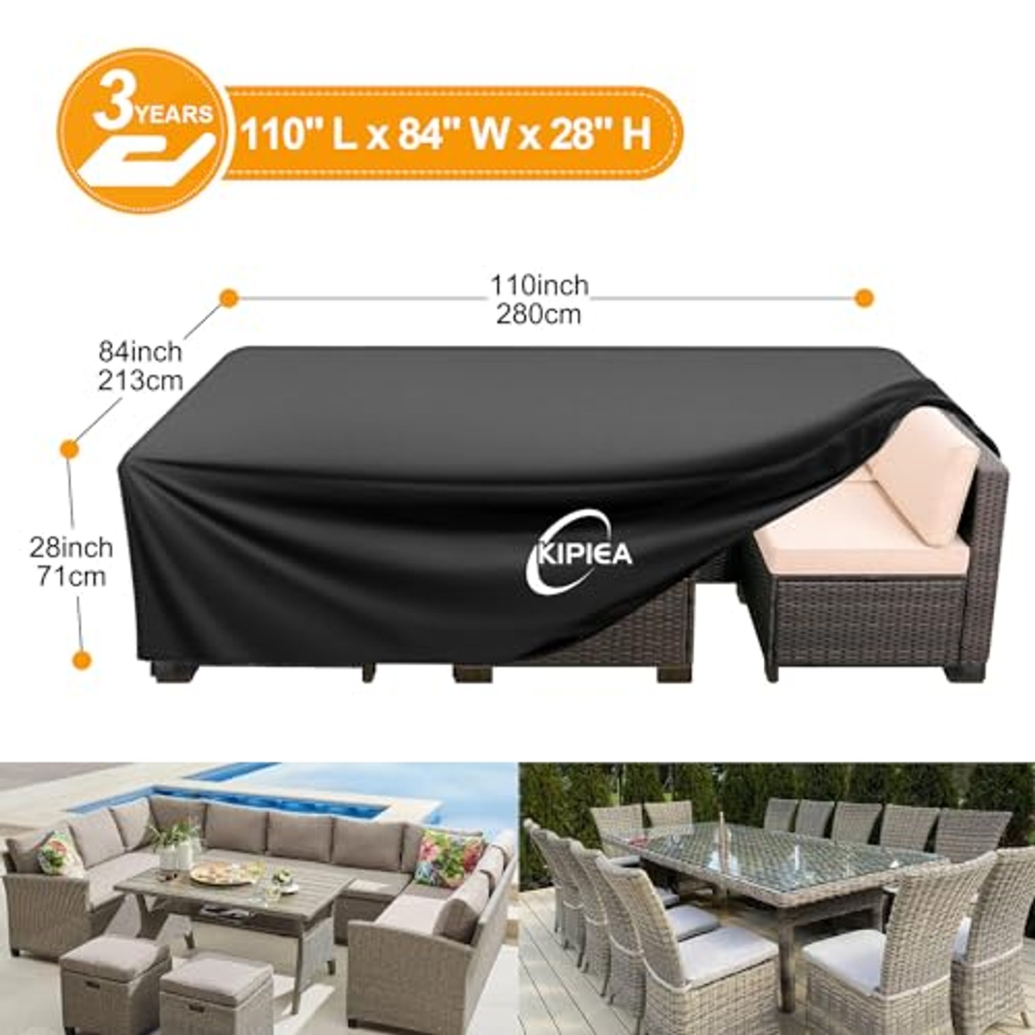 Winter Patio Furniture Set Cover