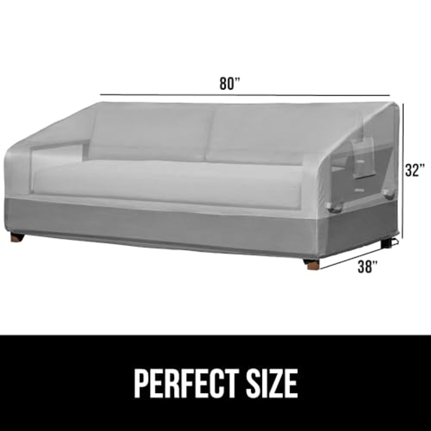 80 Inch Waterproof Patio Sofa Cover: image 6
