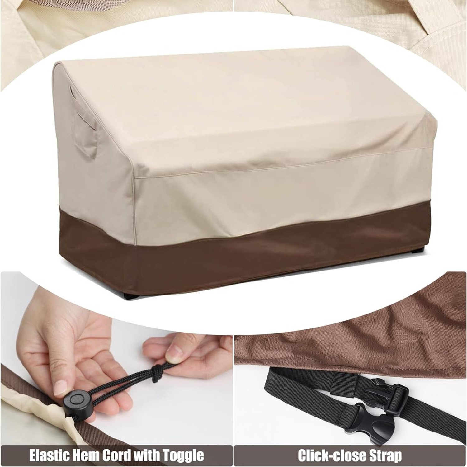 Heavy Duty Waterproof Outdoor Loveseat Cover (2 Seater)