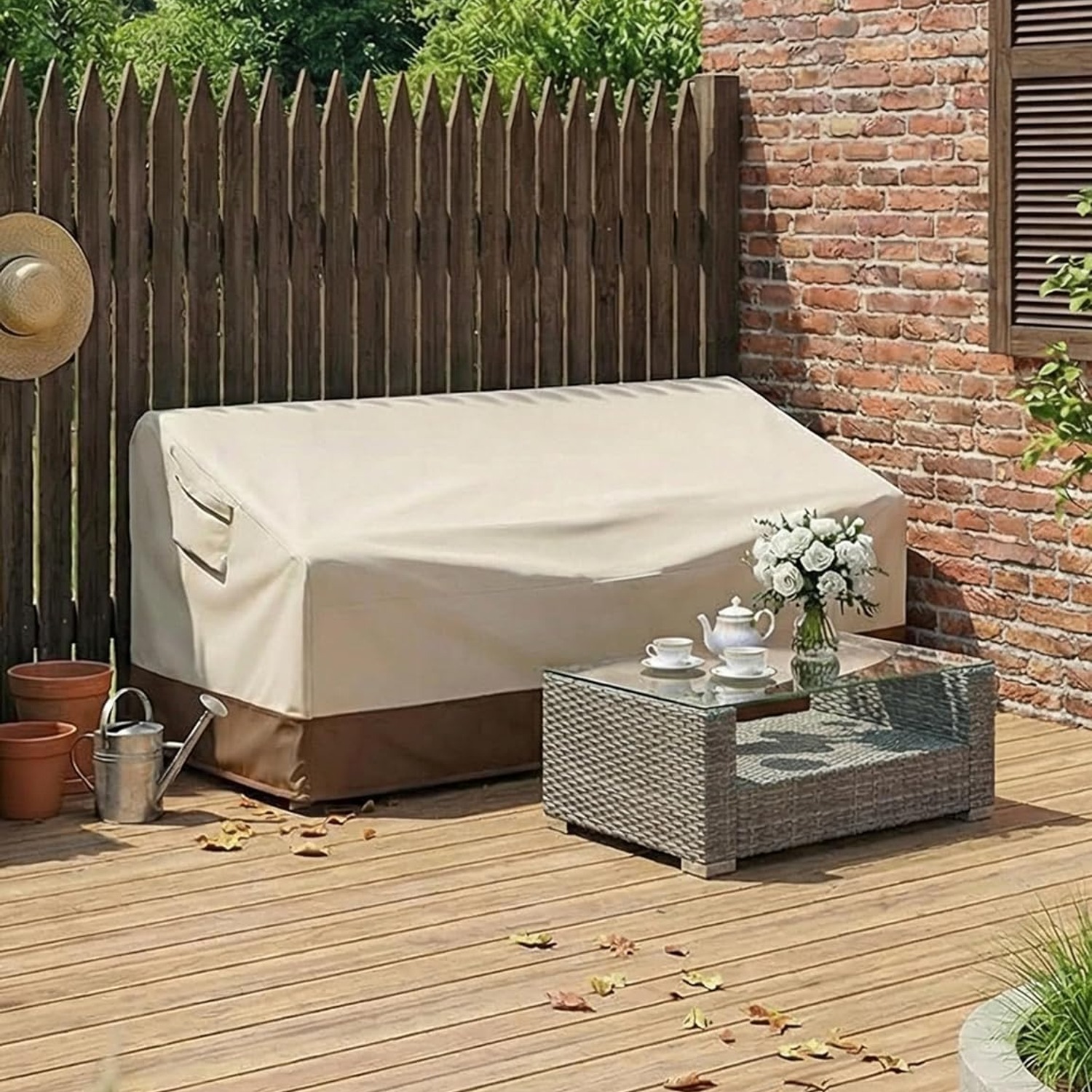 Heavy Duty Waterproof Outdoor Loveseat Cover (2 Seater): image 8