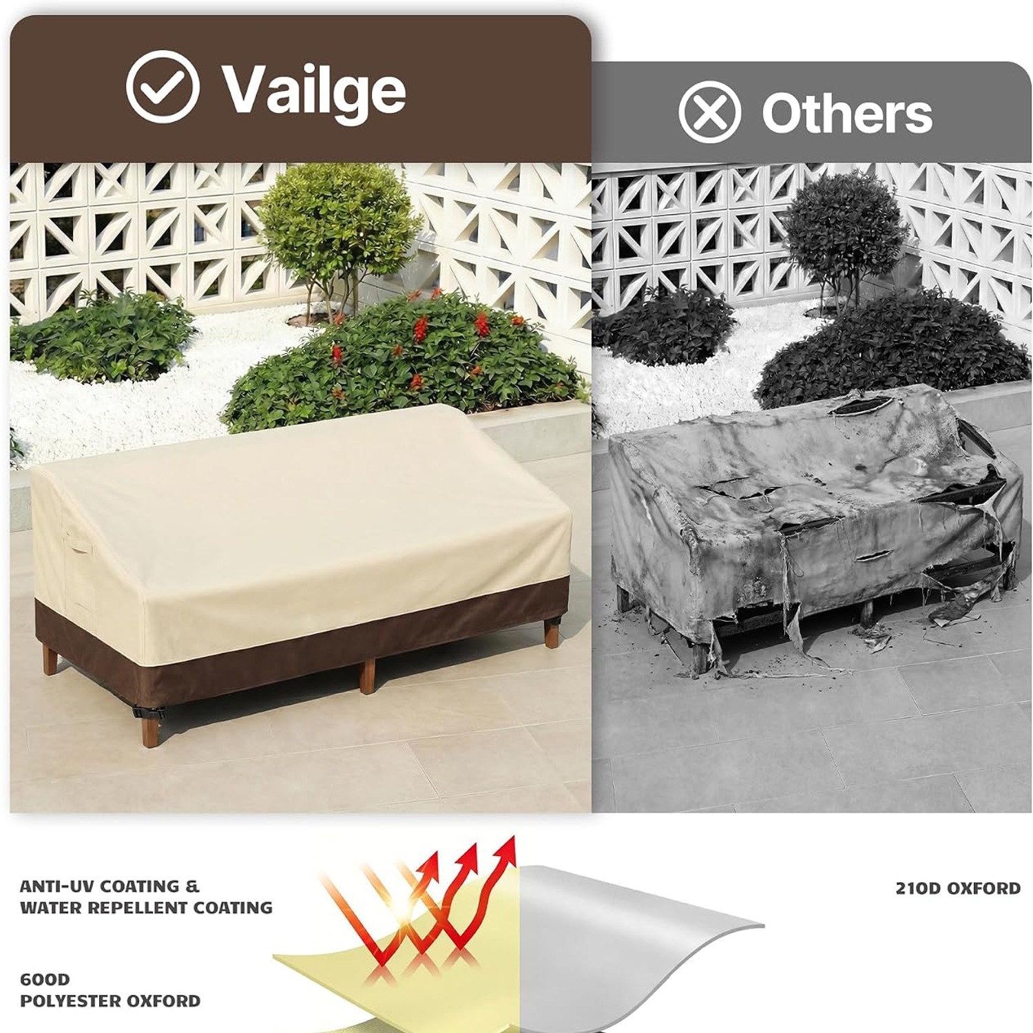 Heavy Duty 3 Seater Outdoor Sofa Cover: image 5