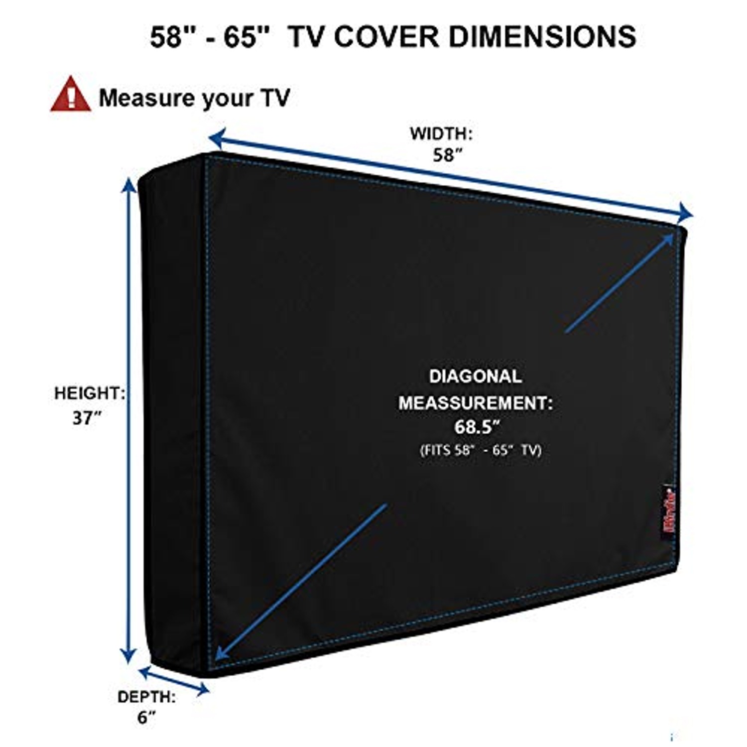 iBirdie Outdoor TV Cover for 60 to 65 Inch Screens