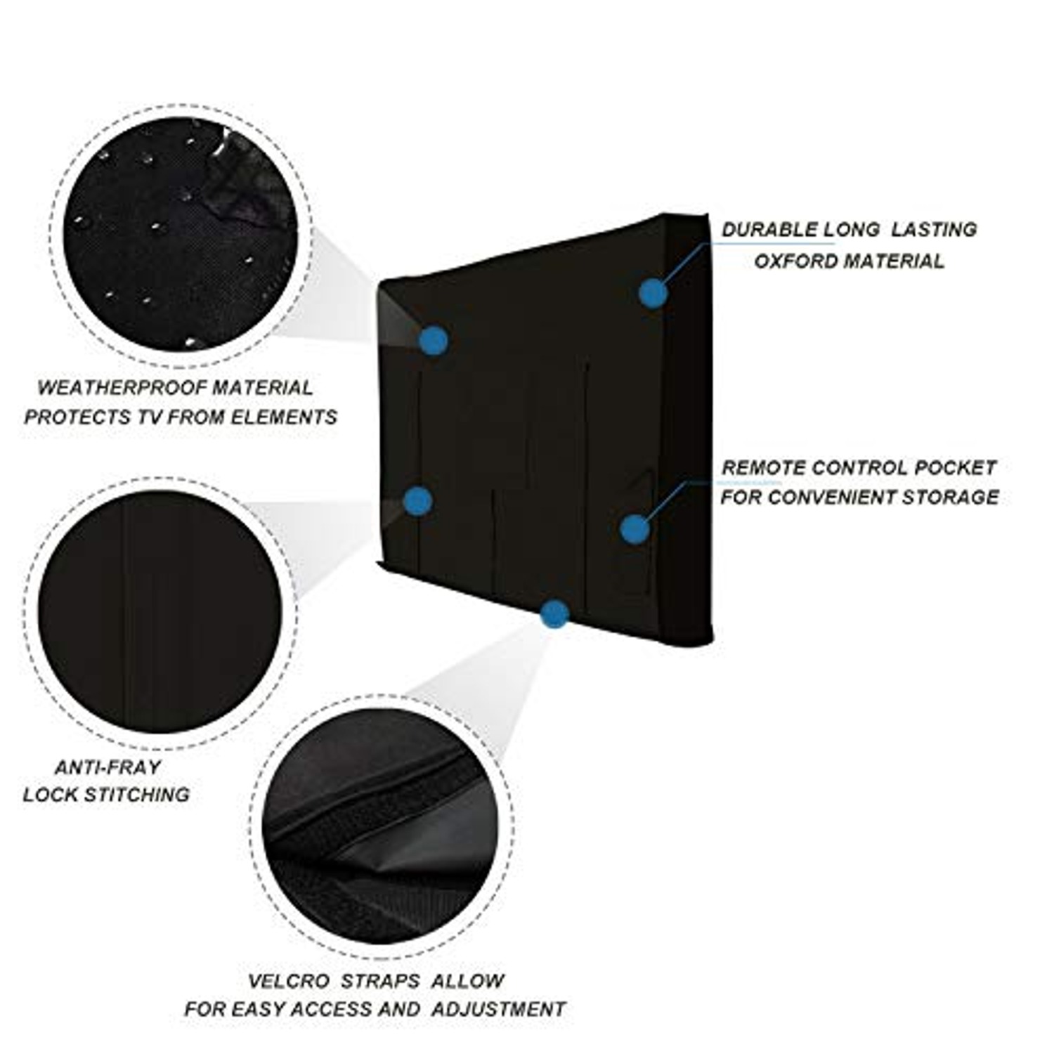 iBirdie Outdoor TV Cover for 60 to 65 Inch Screens