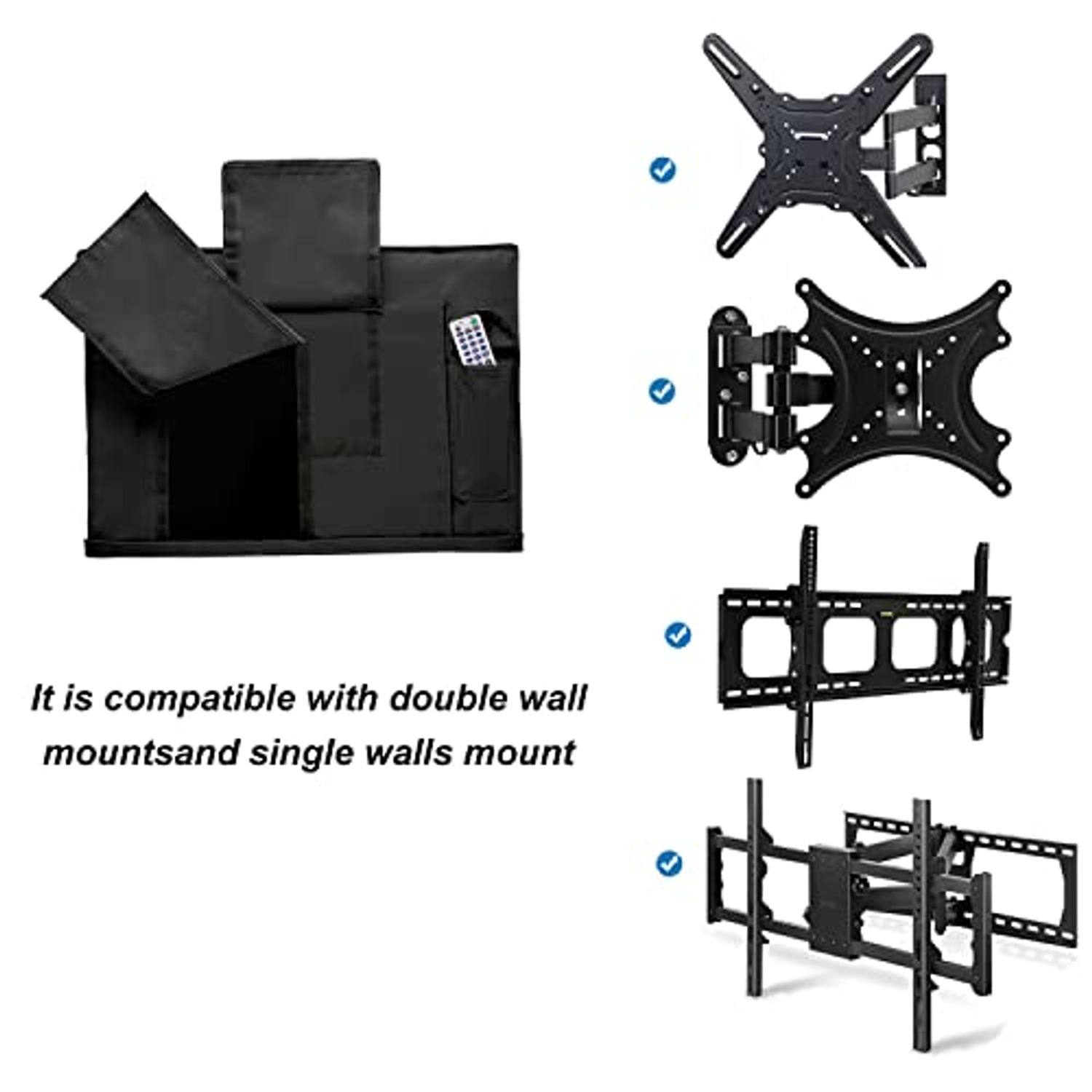iBirdie Outdoor TV Cover for 60 to 65 Inch Screens