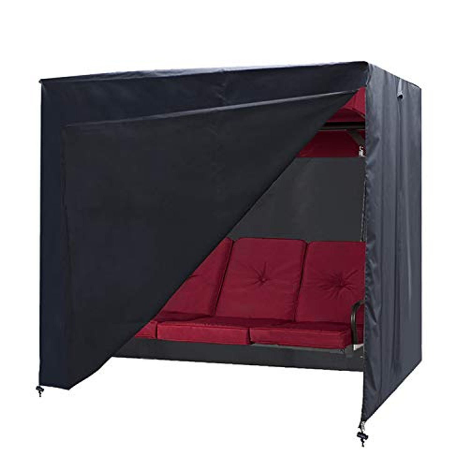 3-Seater Porch Swing Cover with Zips and Buckles